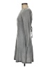 Topshop Solid Gray Casual Dress Size 8 - photo 5