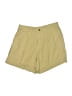 ABLE 100% Viscose Solid Yellow Khaki Shorts Size 8 - photo 1