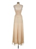 B. Smart 100% Polyester Tan Cocktail Dress Size 9 - 10 - photo 2