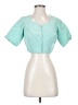 Unbranded Teal Short Sleeve Blouse Size S (estimated) - photo 1