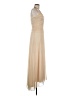 B. Smart 100% Polyester Tan Cocktail Dress Size 9 - 10 - photo 4