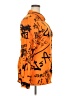 Unbranded 100% Polyester Print Orange Long Sleeve Blouse Size 2XL - photo 4