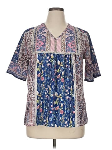 Natori Short Sleeve Blouse (view 1)