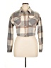 C+D+M Collection 100% Polyester Plaid Gray Long Sleeve Blouse Size XL - photo 1