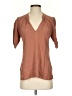 Cameo Brown Short Sleeve Blouse Size XS - photo 1