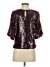 Assorted Brands 100% Polyester Burgundy 3/4 Sleeve Top Size S - photo 2