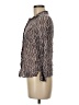 Assorted Brands Animal Print Brown Long Sleeve Blouse Size 6 - photo 5