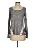 Self Esteem Gray Long Sleeve Top Size S - photo 1