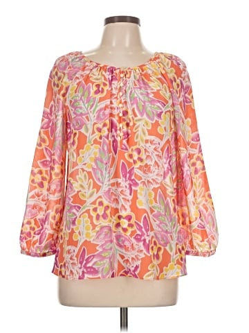 Chaps 3/4 Sleeve Blouse (view 1)