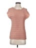 Nordstrom 100% Polyester Pink Short Sleeve Turtleneck Size S - photo 1
