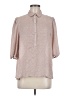 Leon Max 100% Polyester Polka Dots Brown 3/4 Sleeve Blouse Size M - photo 1
