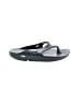 Oofos Gray Black Sandals Size 12 - photo 1