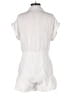 AaKaa 100% Cotton Stripes White Romper Size S - photo 2