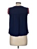 Miami 100% Rayon Blue Sleeveless Blouse Size M - photo 2