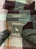 Eddie Bauer 100% Baumwolle Plaid Gray Ivory Long Sleeve Button-Down Shirt Size M - photo 7