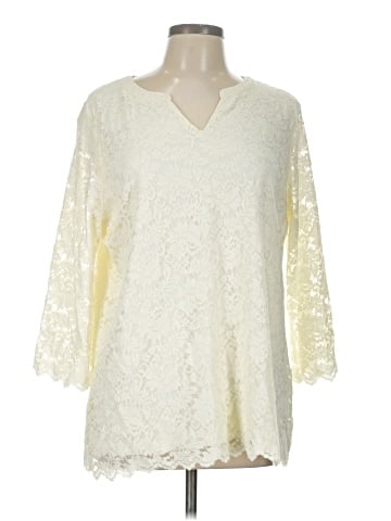 Allison Daley 3/4 Sleeve Blouse (view 1)