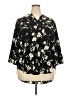 Maurices 100% Polyester Floral Black 3/4 Sleeve Blouse Size 20 (2) - photo 1