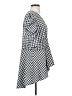 Boston Proper Checkered-gingham Black Short Sleeve Blouse Size S (estimated) - photo 4