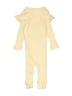 Unbranded Solid Yellow Long Sleeve Onesie Size 0-3 mo - photo 2