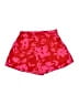 Shein 100% Polyester Floral Red Shorts Size 6 - photo 1