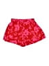 Shein 100% Polyester Floral Red Shorts Size 6 - photo 2