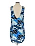 Leith 100% Polyester Graphic Blue Cocktail Dress Size S - photo 2