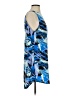 Leith 100% Polyester Graphic Blue Cocktail Dress Size S - photo 4