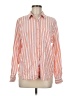 Universal Thread Stripes Orange Long Sleeve Button-Down Shirt Size M - photo 1