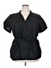 Covington Black Short Sleeve Blouse Size 24 - photo 1