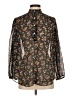 Wanted Floral Black Long Sleeve Blouse Size M - photo 1