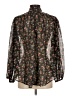 Wanted Floral Black Long Sleeve Blouse Size M - photo 2