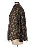 Wanted Floral Black Long Sleeve Blouse Size M - photo 5