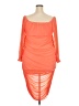 curvy sense Orange Cocktail Dress Size 2X - photo 2