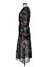 NSR 100% Polyester Floral Black Cocktail Dress Size M - photo 5
