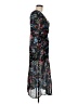 NSR 100% Polyester Floral Black Cocktail Dress Size M - photo 4