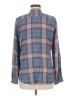 Chaps 100% Viscose Plaid Blue Long Sleeve Button-Down Shirt Size M - photo 2