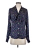 C. Wonder 100% Polyester Polka Dots Purple Long Sleeve Blouse Size XS - photo 1