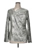 Zozo Metallic Silver Long Sleeve Top Size XL - photo 1