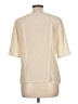 BCBGMAXAZRIA 100% Silk Ivory Short Sleeve Silk Top Size L - photo 2