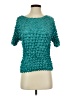 f.c Teal Short Sleeve Blouse Size S (estimated) - photo 1