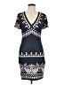 Shein Graphic Blue Casual Dress Size 6 - photo 1