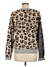 Peyton Jensen Animal Print Silver Pullover Sweater Size L - photo 2