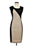 Assorted Brands Color Block Tan Cocktail Dress Size 4 - photo 1