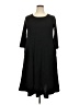 HOTOUCH Solid Black Casual Dress Size 2X - photo 1