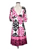 Volume One Print Pink Casual Dress Size S - photo 1