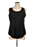 Coldwater Creek 100% Polyester Black Sleeveless Blouse Size XL - photo 1