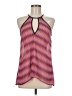 Blue Rain Aztec Or Tribal Print Chevron-herringbone Color Block Graphic Stripes Pink Sleeveless Blouse Size M (estimated) - photo 1