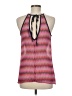 Blue Rain Aztec Or Tribal Print Chevron-herringbone Color Block Graphic Stripes Pink Sleeveless Blouse Size M (estimated) - photo 2