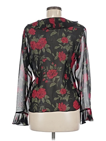 INC International Concepts Long Sleeve Silk Top (view 2)