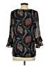 Valerie Stevens 100% Polyester Black 3/4 Sleeve Blouse Size S - photo 2